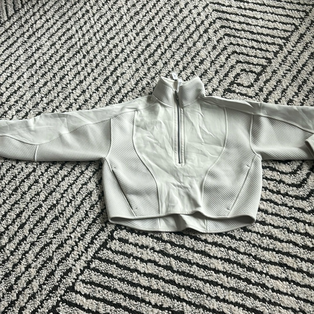 Lululemon mixed media pullover.